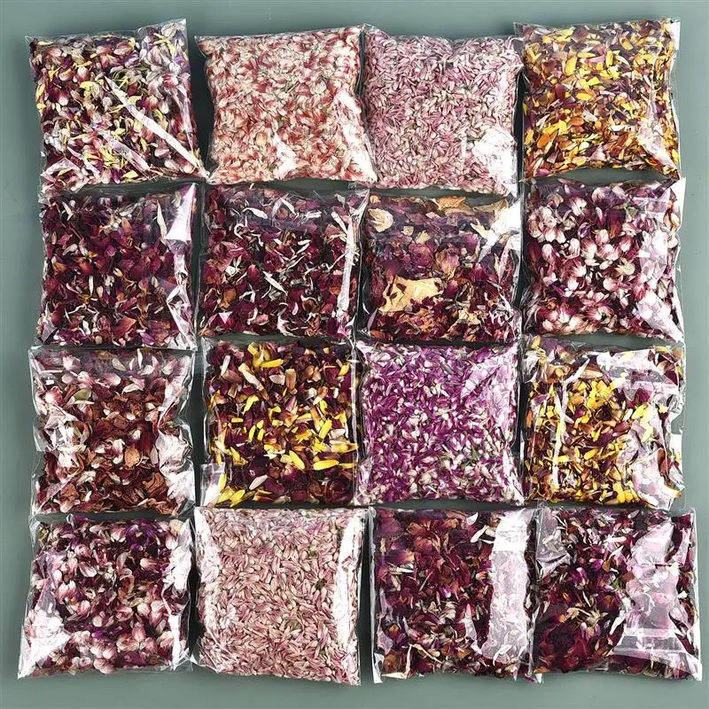 7g/10g Natural Dried Flowers DIY Handmade Scented Candles Roses Wax Decoration Material Dried Rose Petals Candle Making Supplies