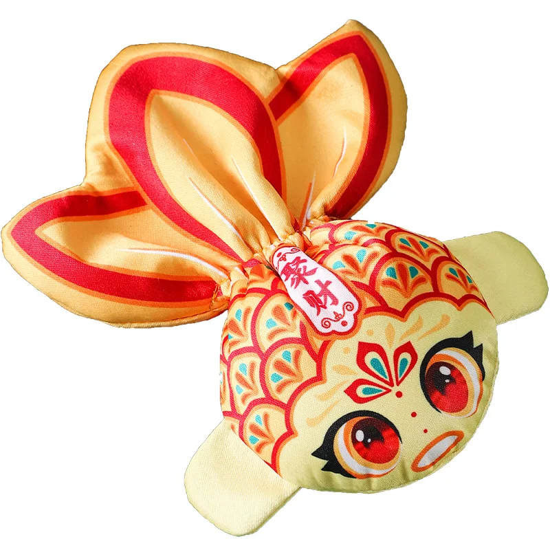 Koi Sachet Empty Bag Cloth Pendant Pouch Hanfu Accessory with Mugwort Leaf Bag