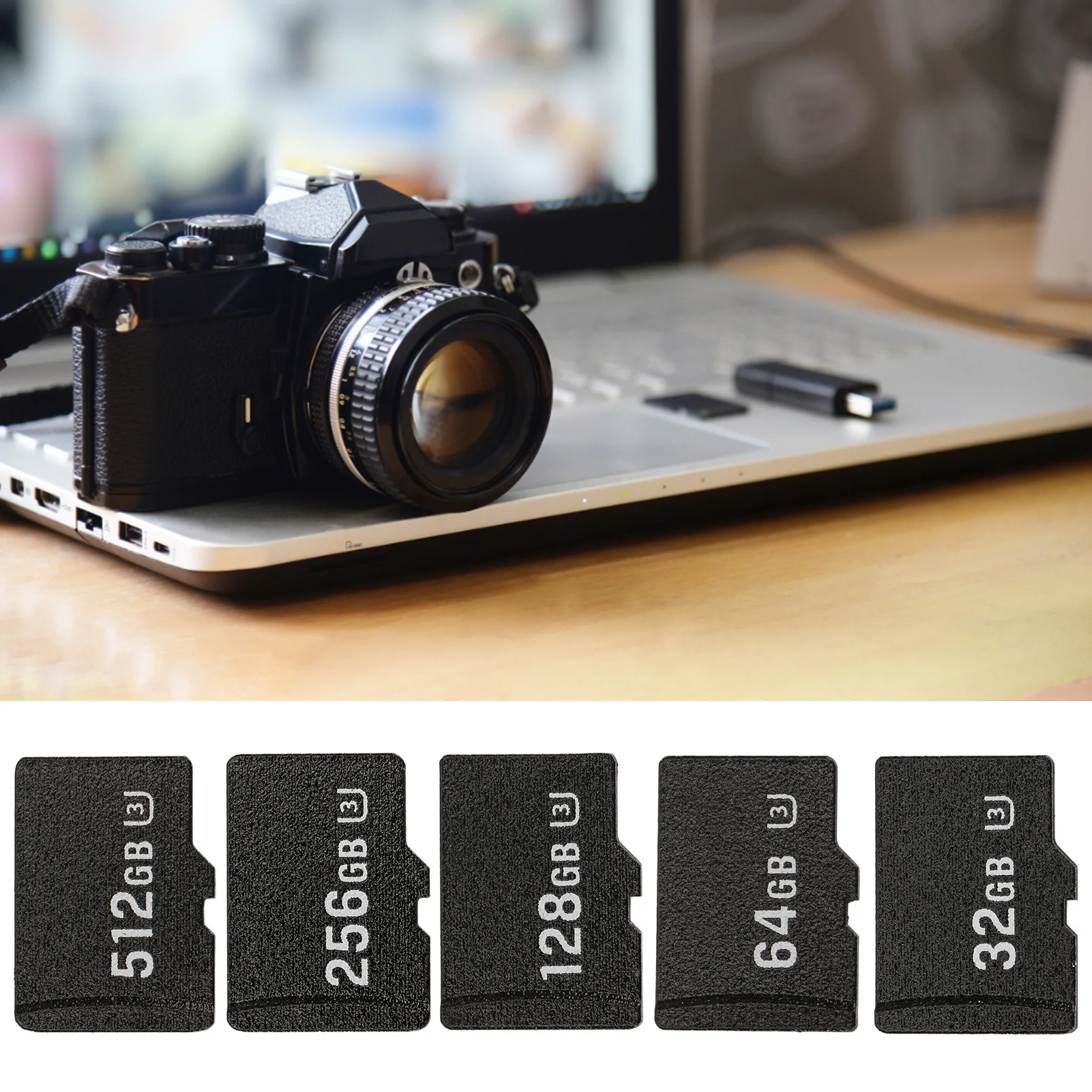 Mini Portable High Speed TF Memory Card 30MB/S Write 80MB/S Read for Car Cameras Easy to Use Small Size