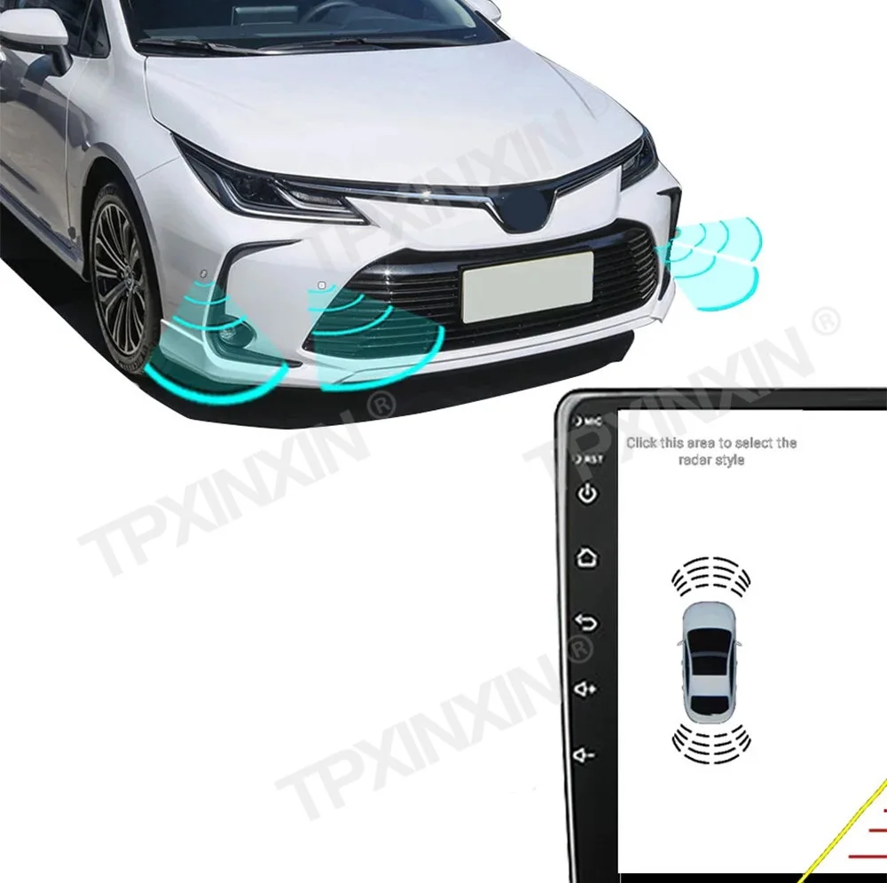 Auto parts Android navigation Car Parking Sensor Kit Reverse Backup Radar Sound Alert Indicator Probe System 4 Probe Beep Sensor