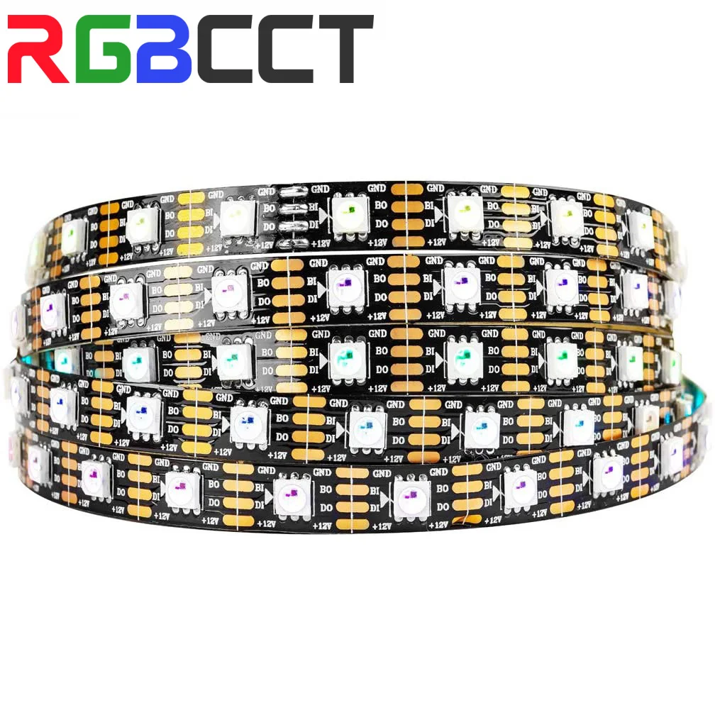 

WS2815 DC12V WS2812B WS2813 RGB LED Pixels Strip Light Dual-Signal 1m 5m Individually Addressable LED 30 60 144 Pixels Leds/m