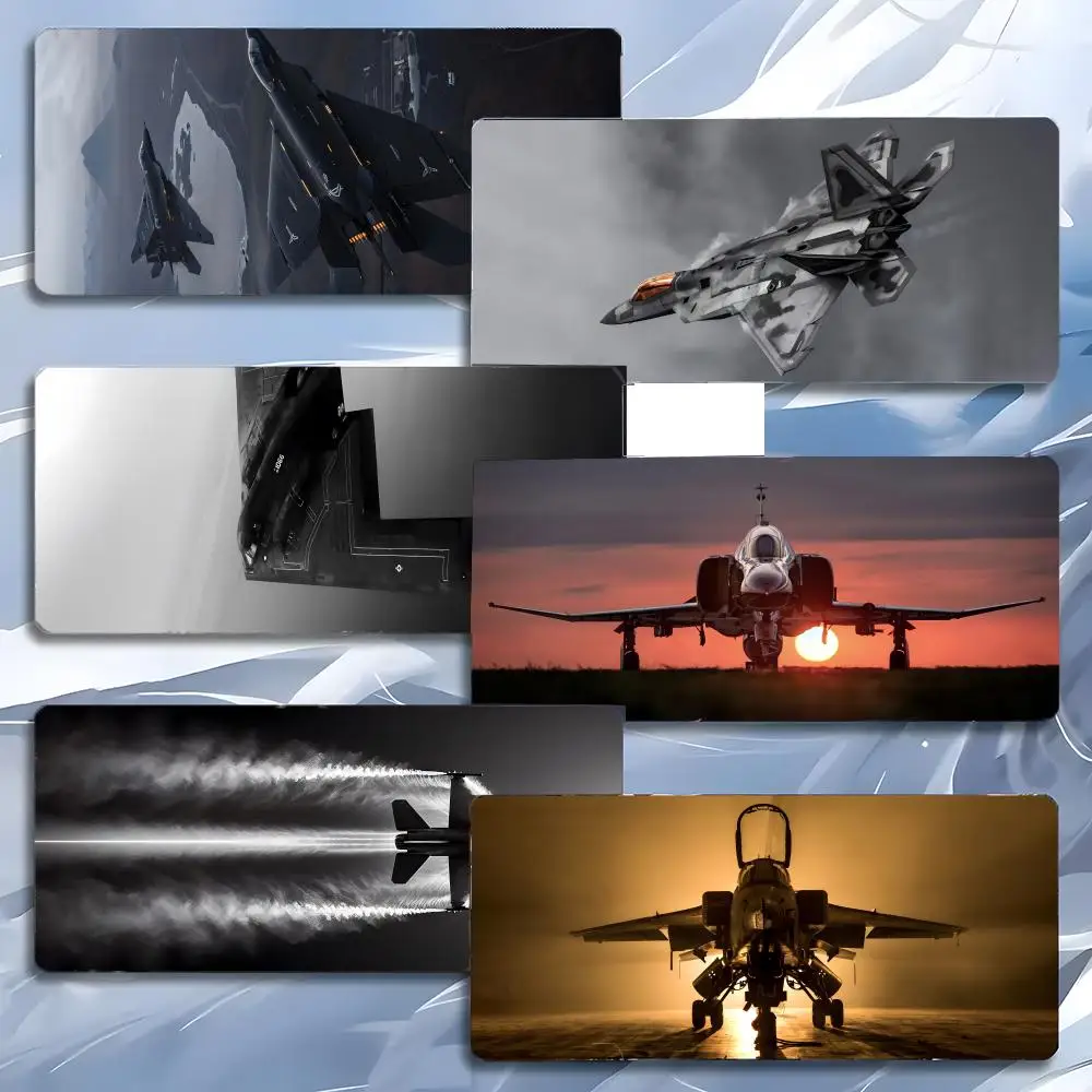 

military powerful A-American fighter jets and bombers Mouse Pad Mousepad Large Gaming LockEdge Thickened PC Table Desk Mat