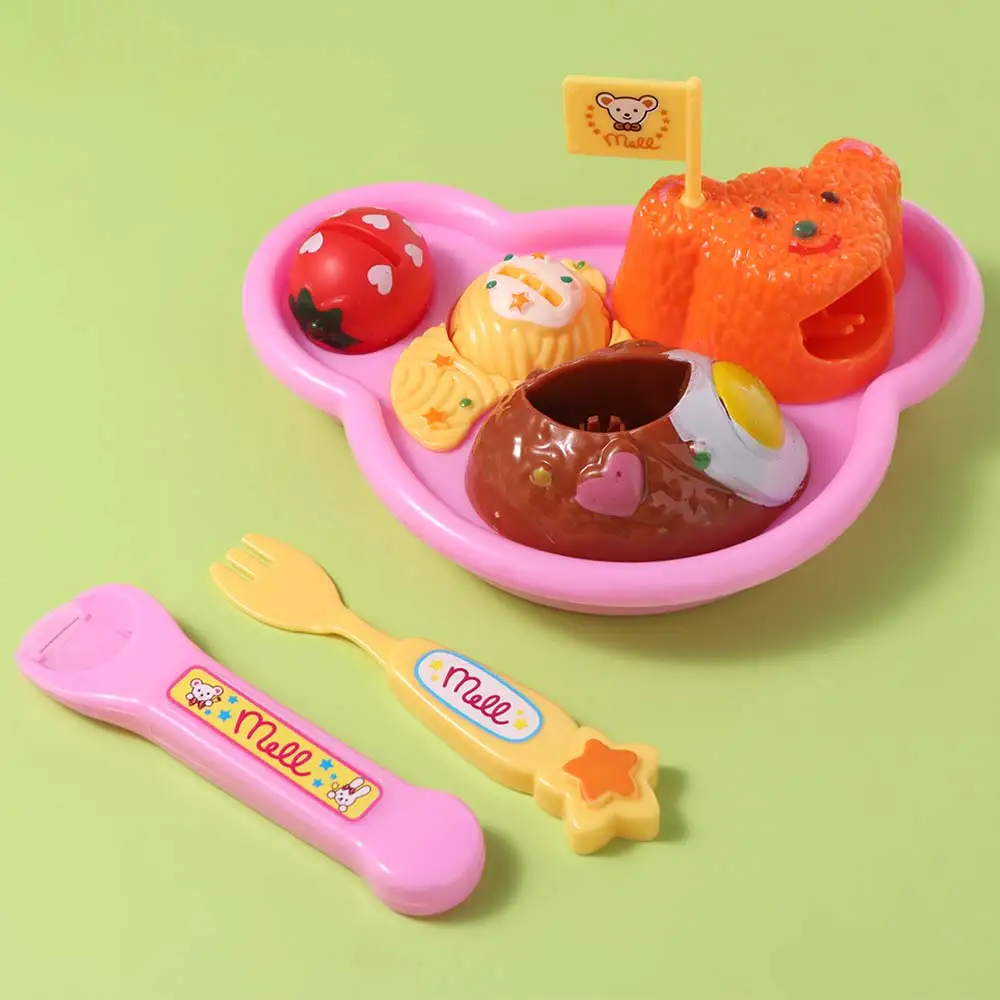 متعة الدب صندوق الغذاء تغذية اللعب دور اللعب التعليم المبكر اللعب منزل اللعب الكرتون مقلد بودنغ تغذية مجموعة هدية للأطفال