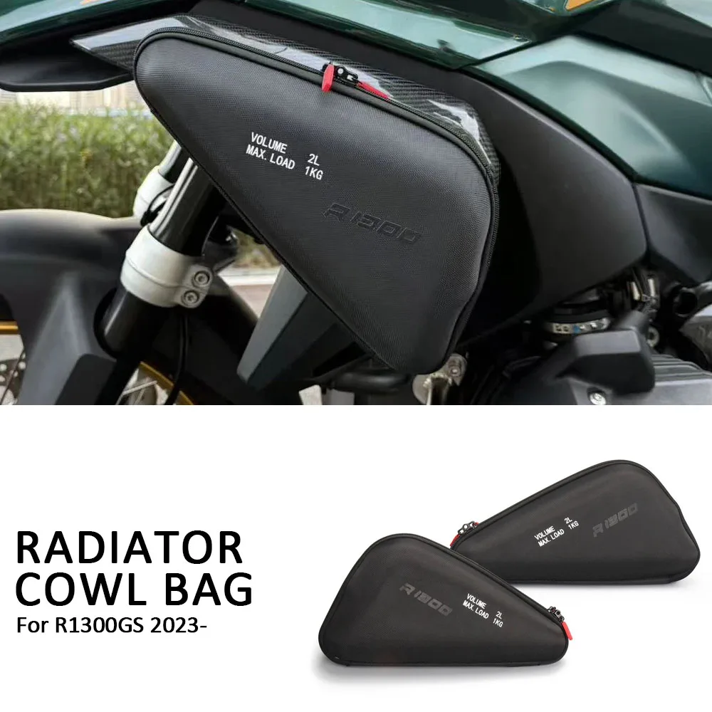 Motorcycle New 2L Radiator Cowl Bags Side Fairing Tool Bag Set For GS1300 R 1300 GS R1300GS Accessories 2023 2024 2025 2026
