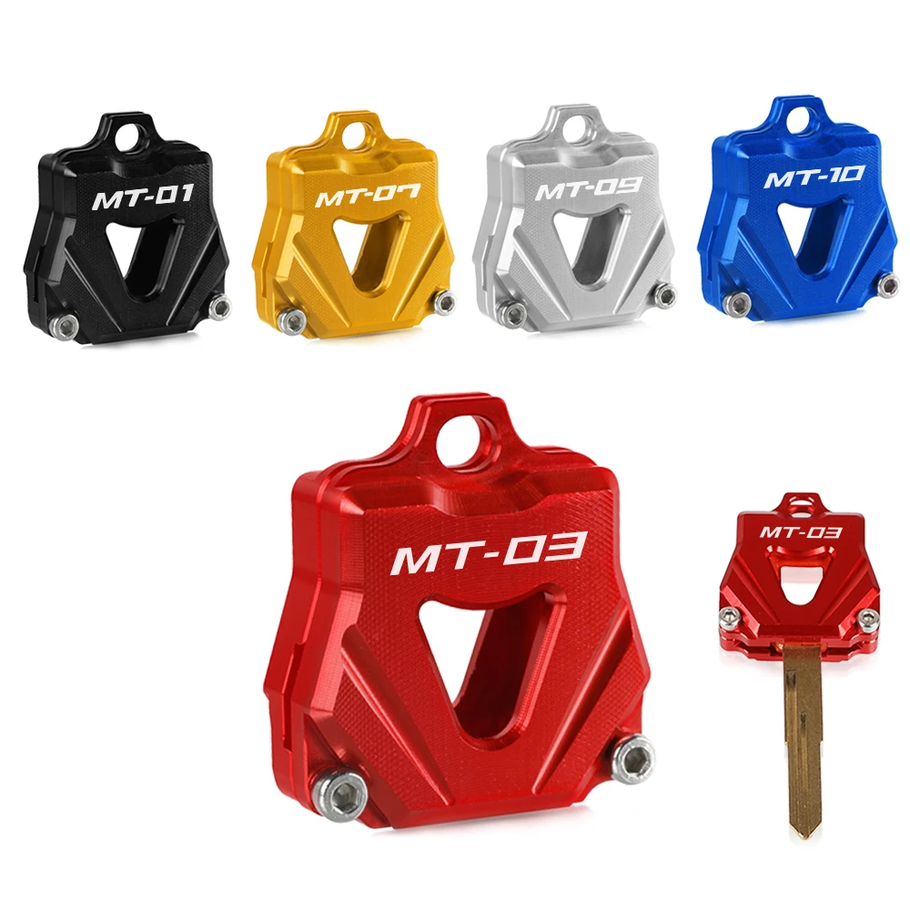 For Yamaha MT01 MT03 MT07 MT09 MT10 Motorcycle CNC Key Cover Cap Creative Products Keys Case Shell MT 01 03 07 09 10 Accessories