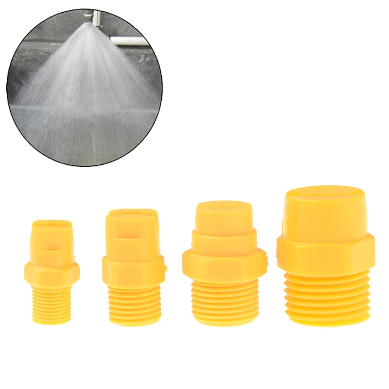 Plastic Vee Jet Flat Fan Spray Nozzle 1/8" 1/4" 3/8" 1/2" Industrial Cleaning【Homeclub】