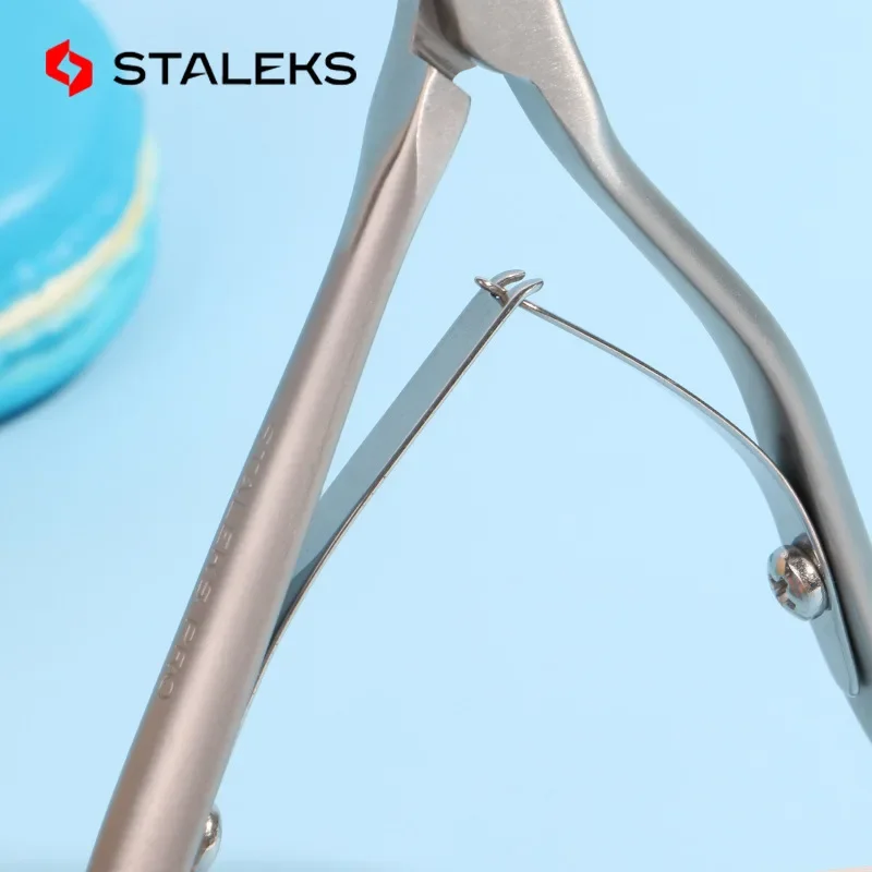 STALEKS Stainless Steel Toenail Cuticle Nipper High Precision Dead Skin Scissor Nail Cuticle Scissors Plier Manicure ToolNS-80-3