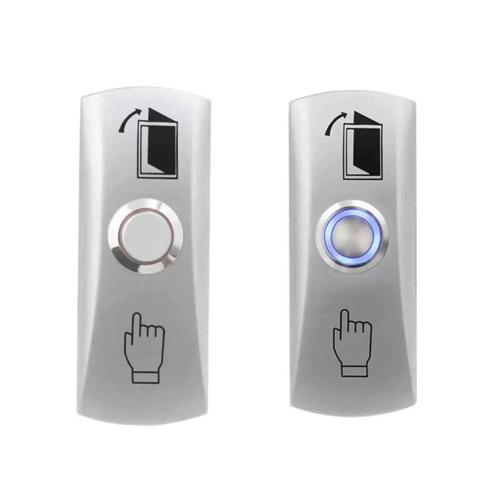 Professional Waterproof Access Control Button Zinc Alloy DC 12V Door Opening Switch Surface Mount Push to Exit Button Gate