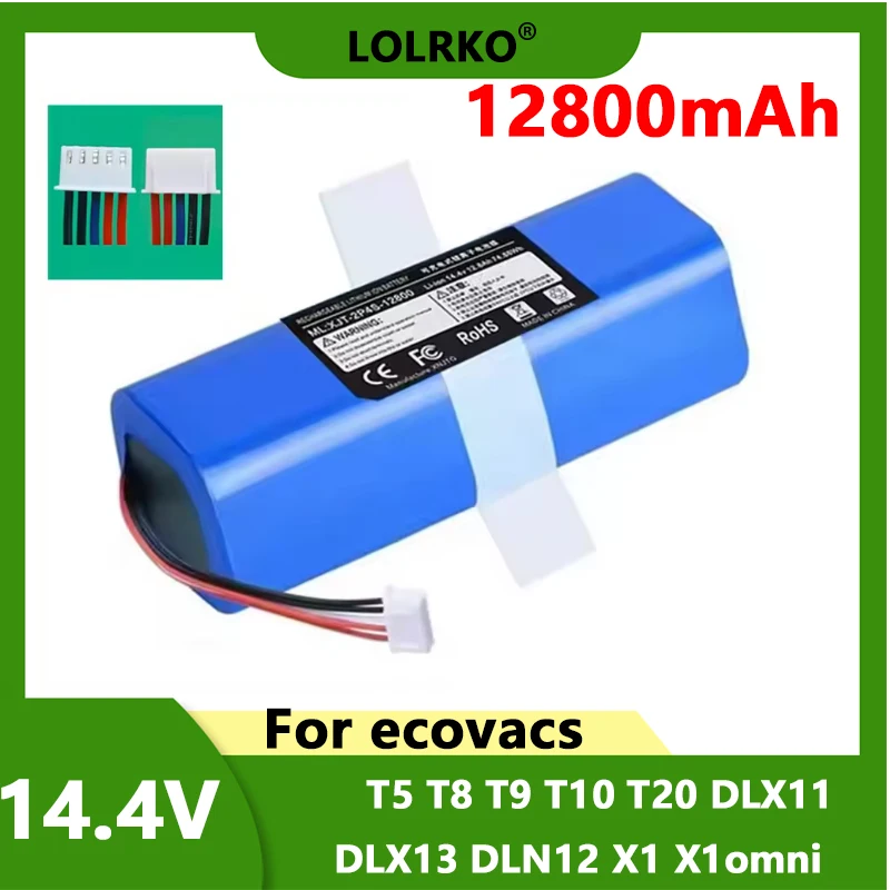 14.4V Replacement Battery For ECOVACS Deebot Ozmo 950 T8 T8+ T5Max T10 T9 X1 X2 Turbo pro omni DX96 DX93 Robot Vacuum Cleaner