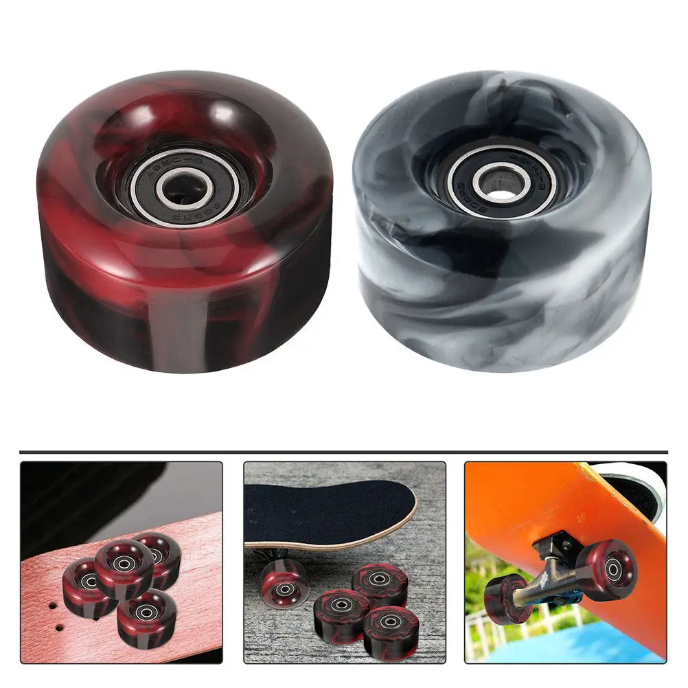 

4Pcs PU Skate Wheels Replacement for Roller Skates Lightweight Compact Design Fashionable Look Extended Lifespan Skating Wheels
