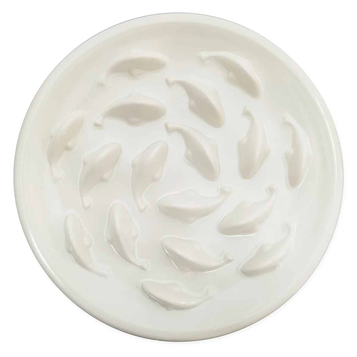 2025+ Pet Slow Feed Dish for Cats and Small Dogs,Fish Pool Design, Fun Interactive Bloat Stop Puzzle Feeder Bowl Easy to Clean