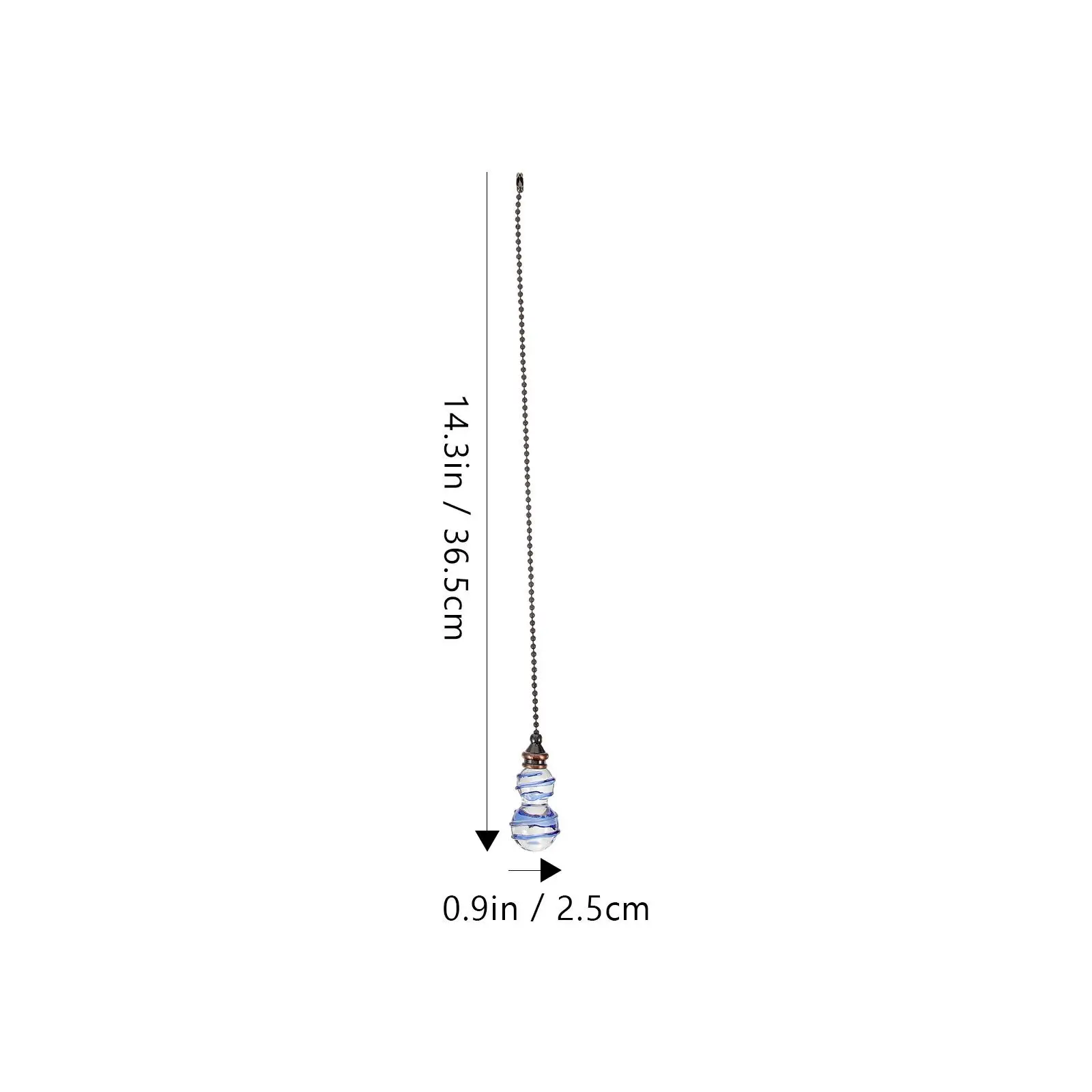 2 Pcs Pull Chain Wind Chimes Ceiling Fan Chain Extenders Crystal Pendant Lighting Accessories Home Decor Gadgets