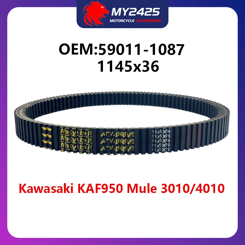 

Drive Belt 1145x36 For Kawasaki KAF950 KAF 950 Mule 3010 Trans 4X4 Diesel Realtree APG HD 2010 59011-1087
