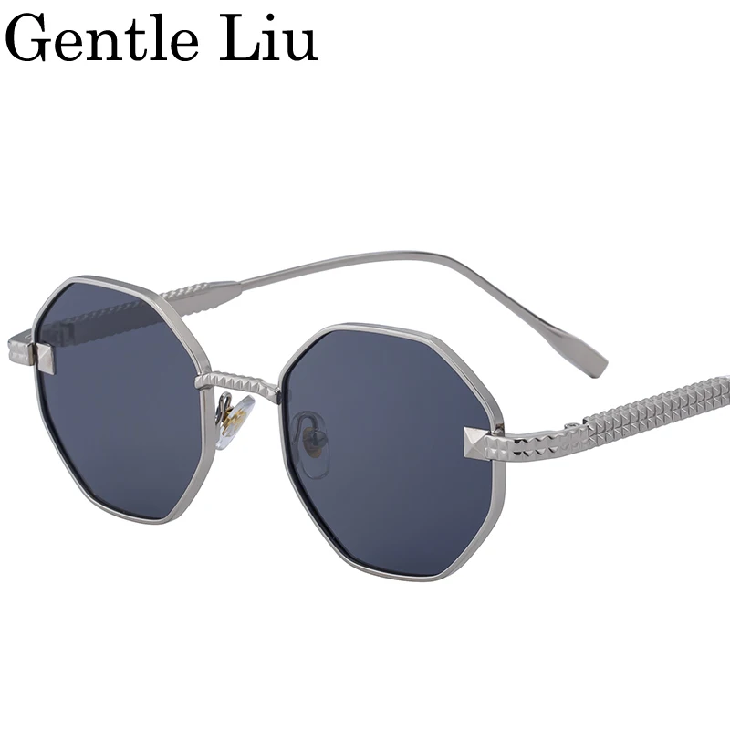 Oversized Octagon Punk Sunglasses Women Big 2026 Luxury  display picture 3