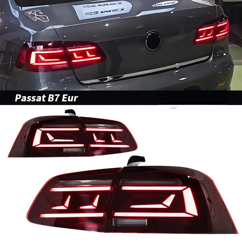

Car Lights for Volkswagen Passat B7 11-16 Led Tail Lamp Dynamic Signal Tail Light Rear Stop Brake Reverse Auto Accessories