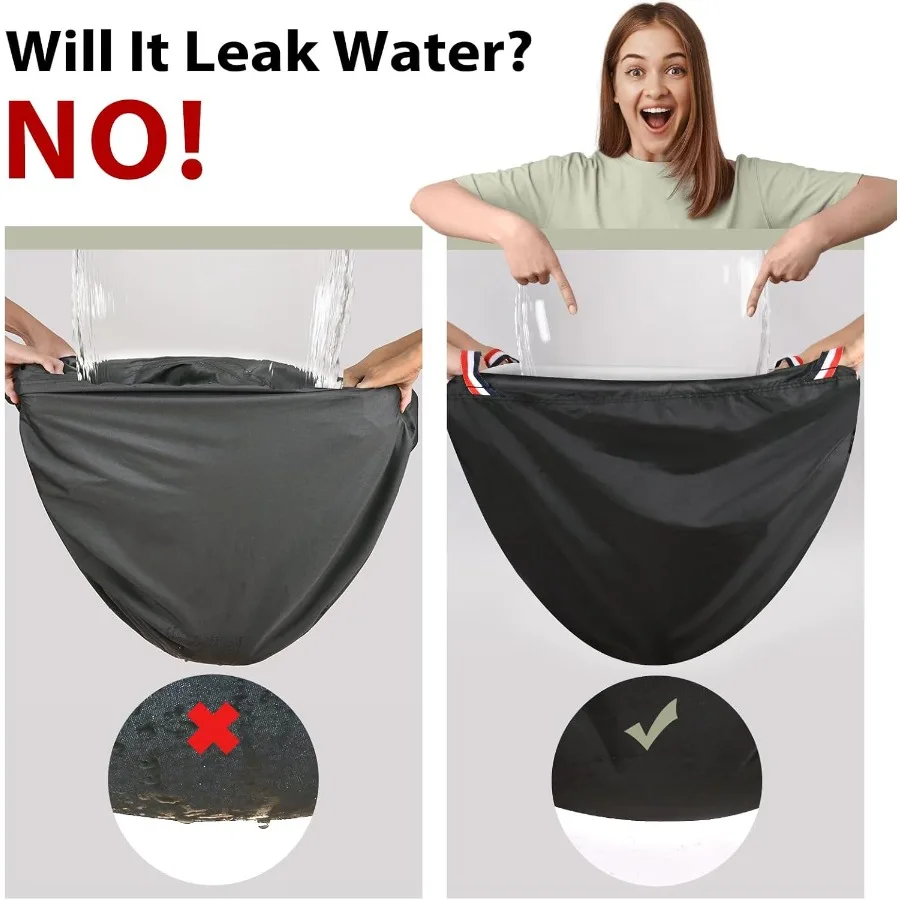 غطاء مقعد خارجي مقاوم للماء مقاس 88 × 40 × 33 بوصة لحماية أريكة الفناء قماش أكسفورد 420D مع فتحات تهوية وفوز #4