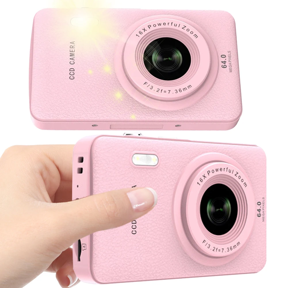 Mini Digital Photo Camera 2.8Inch HD Screen Kids Mini Photo Camera 32GB SD Card TYPE-C Charging Birthday Gifts for Children