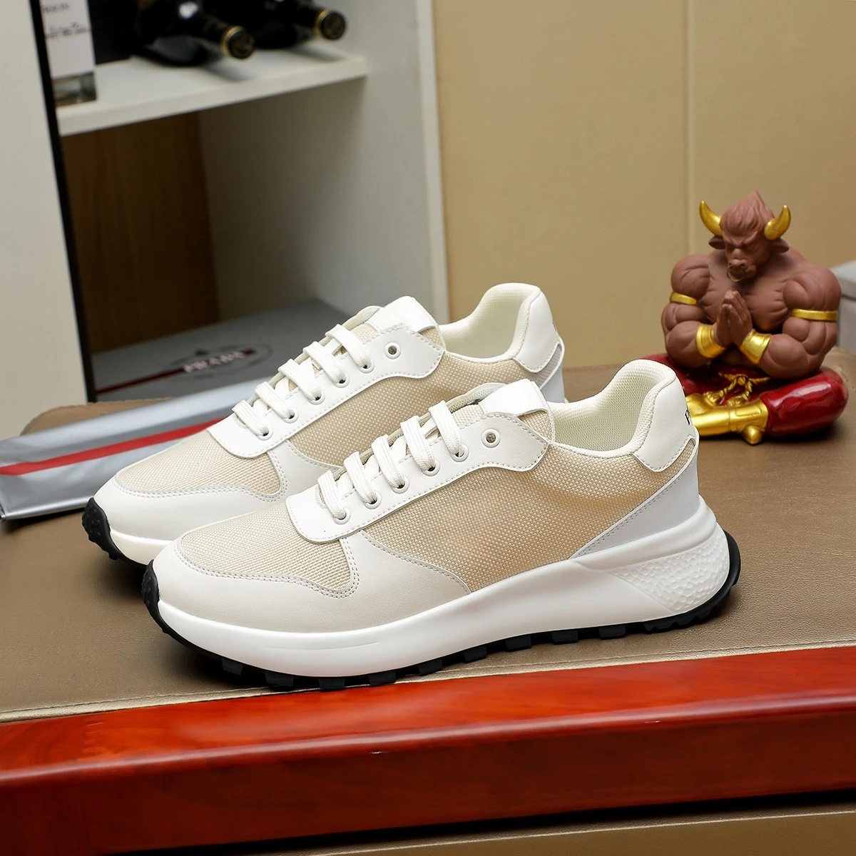 

Handmade Winter Casual Sneakers Luxury Brand Men's Shoes Top Grain Cowhide Leather Outdoor Running Sport Shoes Holiday Gifts