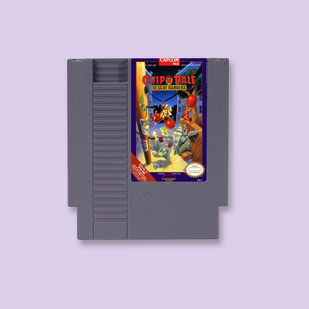 Chip 'n Dale Rescue Rangers 1 2 kartu Game aksi untuk NES 72 pin 8bit konsol Video Game Cartridge