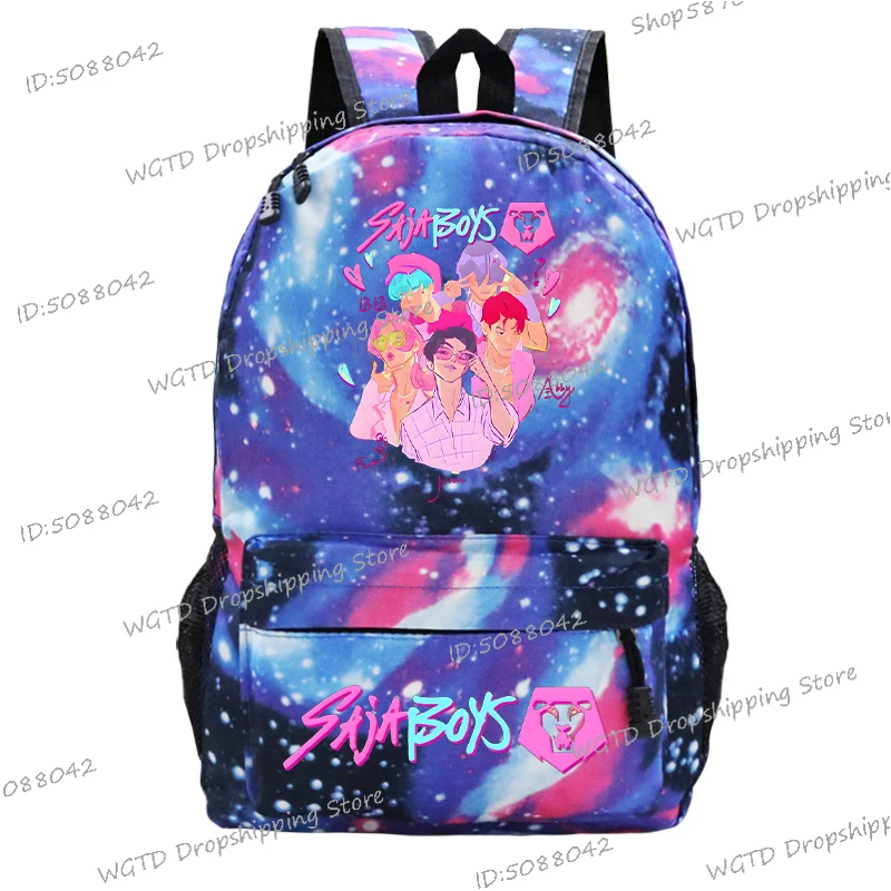 

New K-Pop Demon Hunters Men Women Shouder Backpack Funny Cartoon Anime Shoulders Bag Korean Ulzzang School Bags for Boys Girls