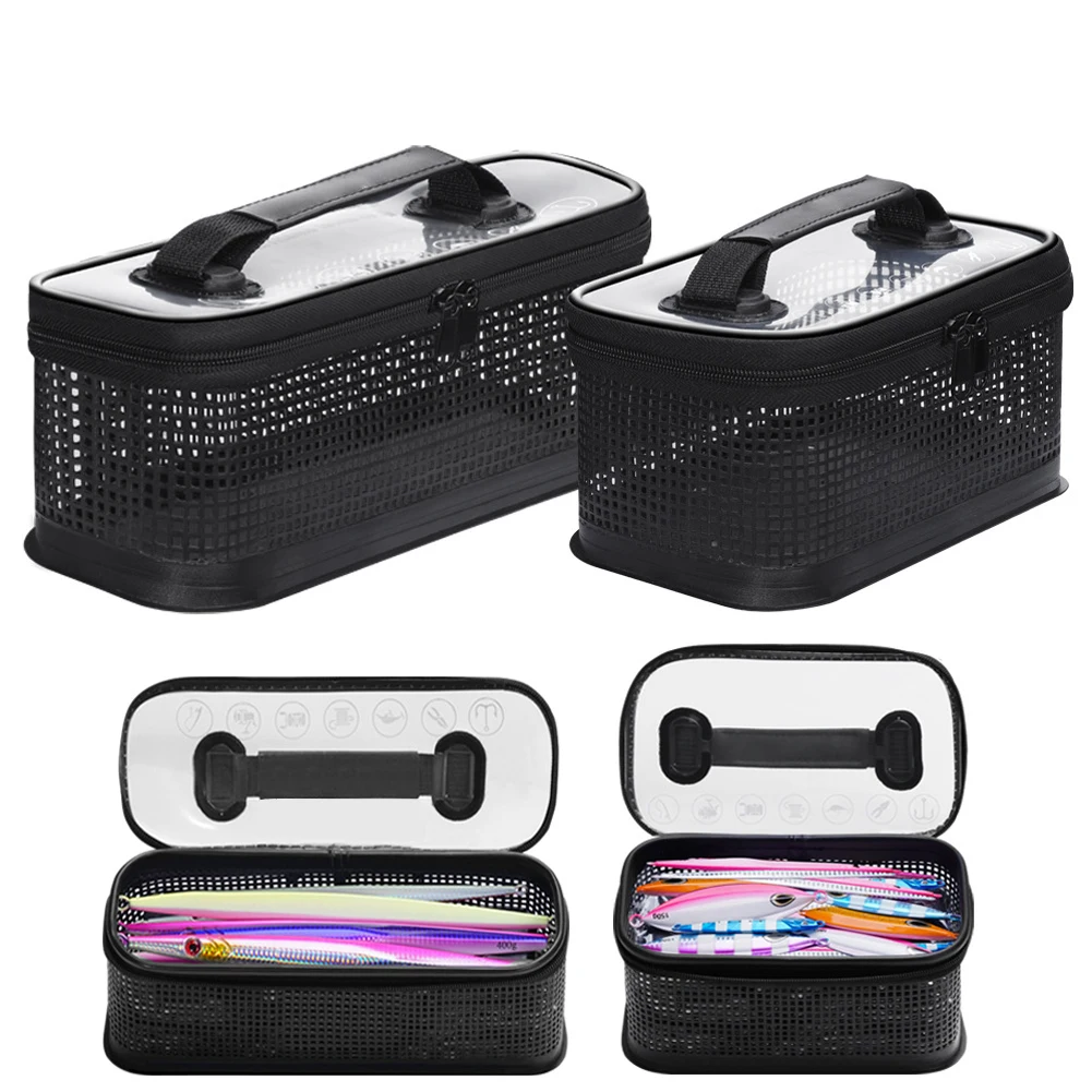 

Сетчатая сумка для хранения рыболовных снастей, портативная сетчатая смывная лодка для морской рыбалки, сумка-органайзер, аксессуары для рыбалки на открытом воздухе