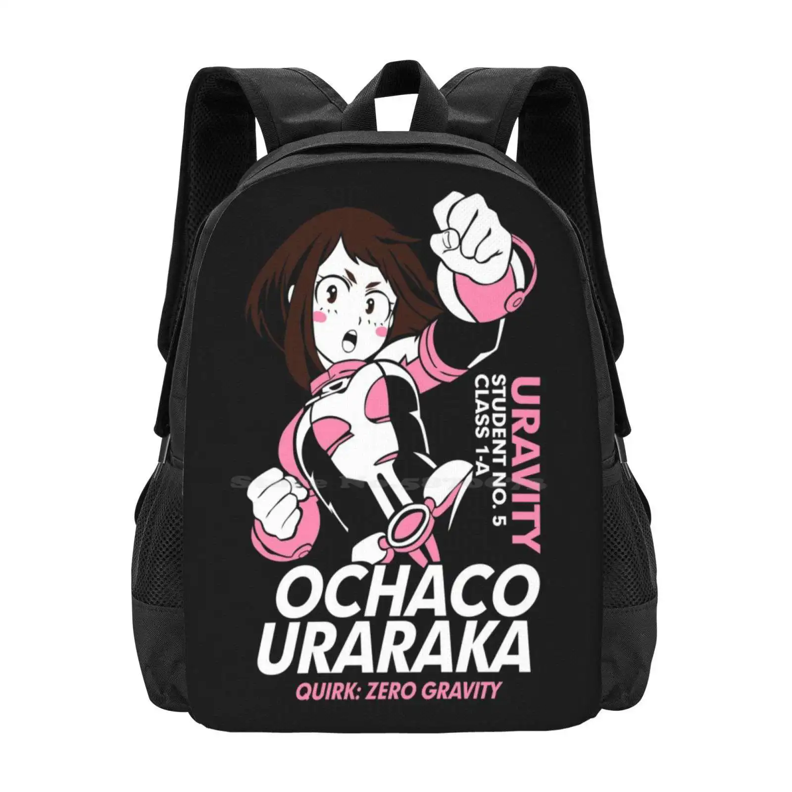 Uraraka From Boku No Hero Academia - My Hero Academy Large Capacity School Backpack Laptop Bags Uraraka Uravity Urabity Boku No