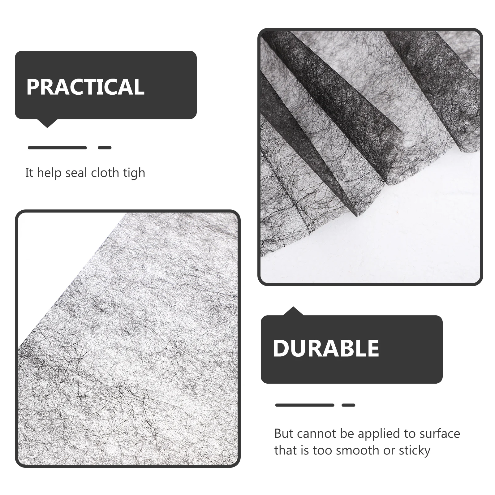 

Adhesive Lining Paper Quilting Sewing Interfacing Fabric Cloth Accessories Double Sided Interlining