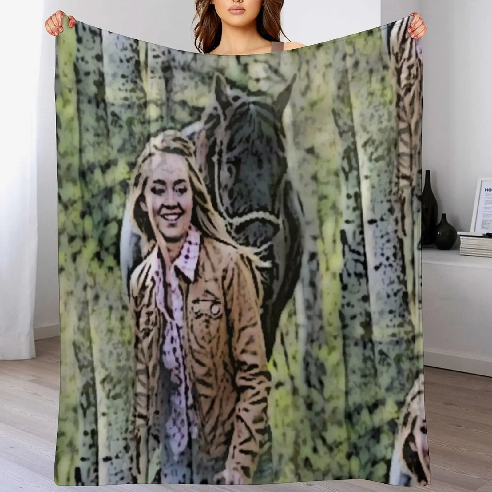 Heartland - Amy and Spartan Throw Blanket Outdoor Soft Blanket for Picnic Beach Camping