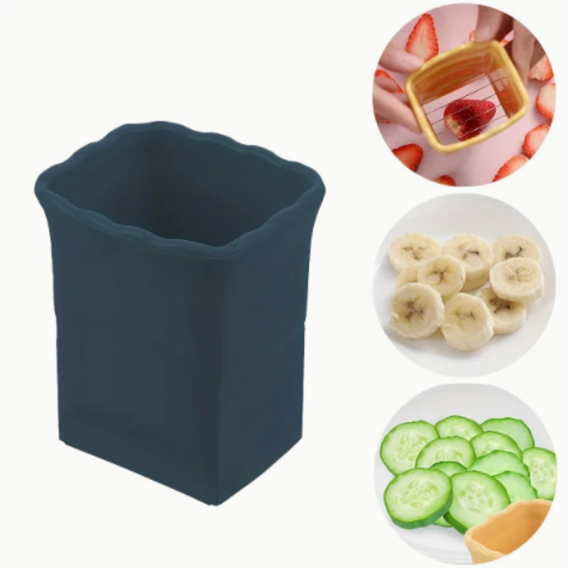 1PC Cup Slicer Potato French Fries Cutter Making Tool Slicing Fruit Strawberry Grape Vegetable Shredder Kitchen Utility Gadgets - view 5
