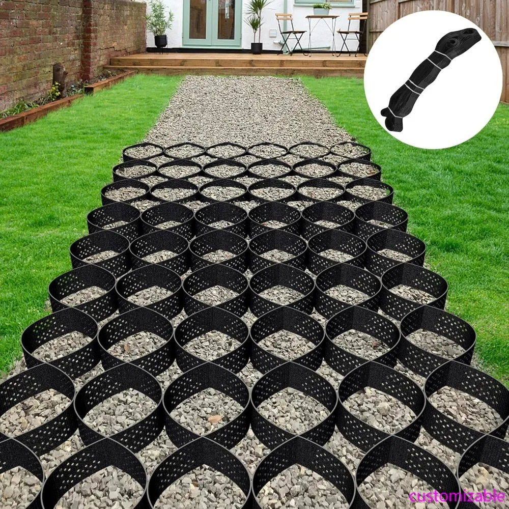 

9ft x 17ft Heavy Duty Geo Grid for Gravel Driveways and Walkways with 1885 lbs/sq ft Load Capacity, Foldable and Expandable