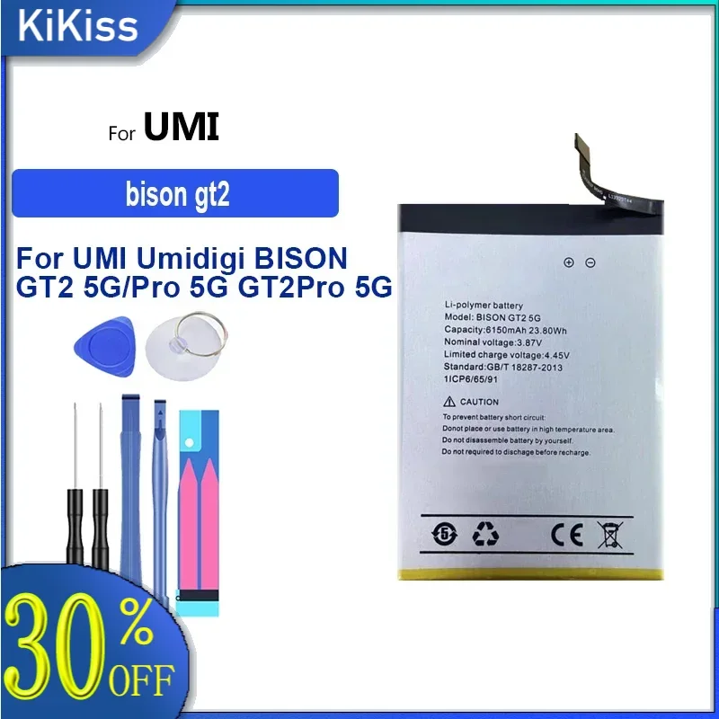 Battery 6150mAh For UMI Umidigi BISON GT2 Pro 5G