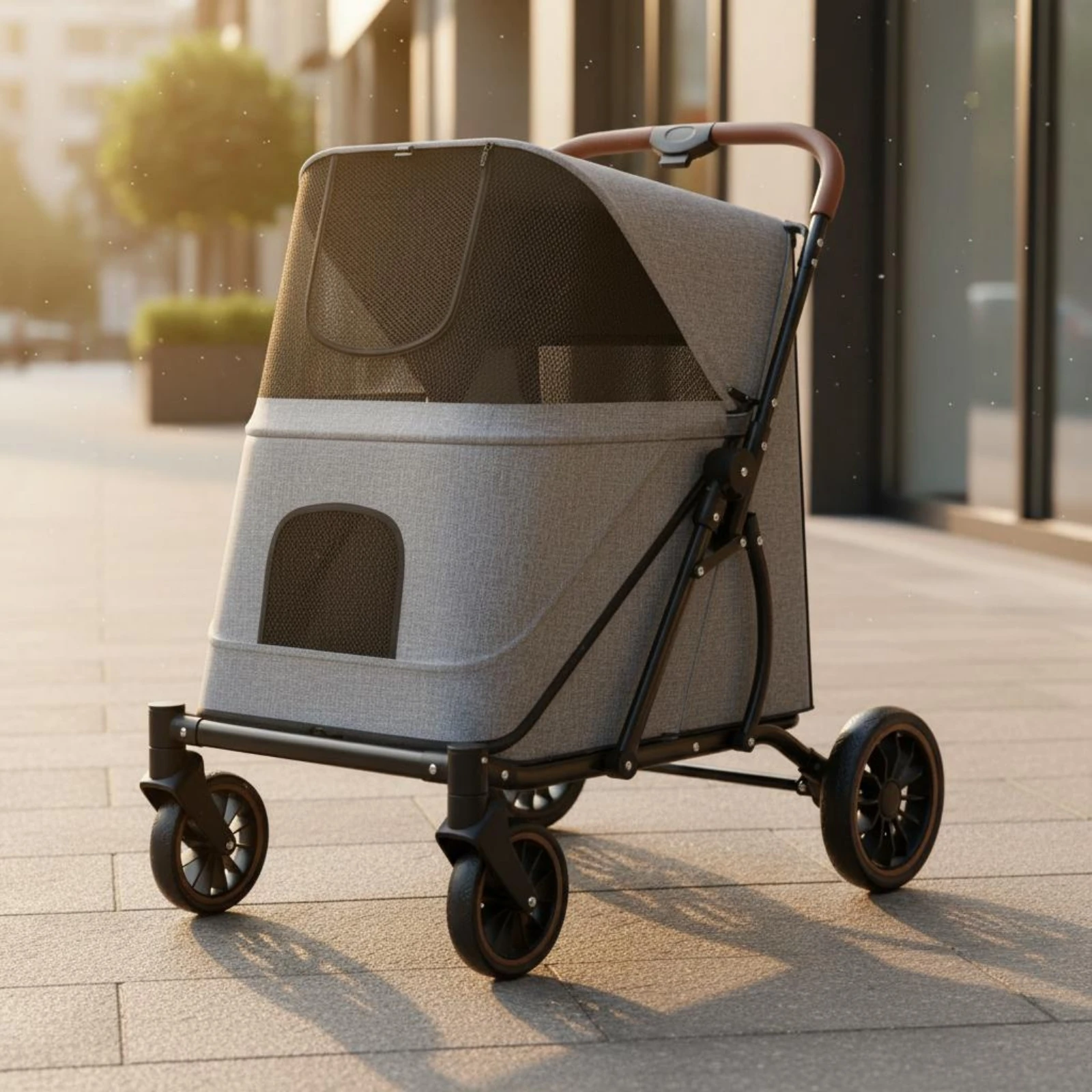 poussette-pour-grand-chien-avec-roues-pivotantes-pliable-pour-le-transport-d'animaux-cadre-metallique