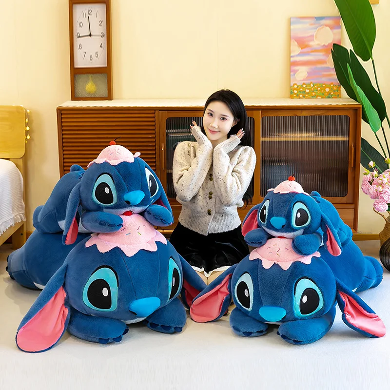 

Disney Lilo and Stitch Plush Toys Cake Cute 60/80cm Anime Stich Doll Stuffed Plushie Angel Pillow Soft Gift for Children Kawaii