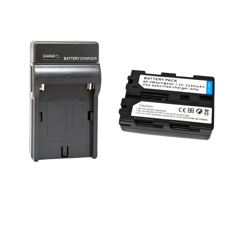 2200mAh 7.2V NP-FM50/NP-FM55H Camera Battery+Charger for SONY F717 F828 FM30 FM5 DSC-F707 QM51D QM50 A100 S30 S50 S70 S75 S85