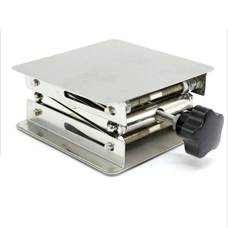 4 "x4" 100x100mm 스테인레스 스틸 리프트 테이블 목공 조각 실험실 리프팅 스탠드 랙 리프트 플랫폼 목공 벤치