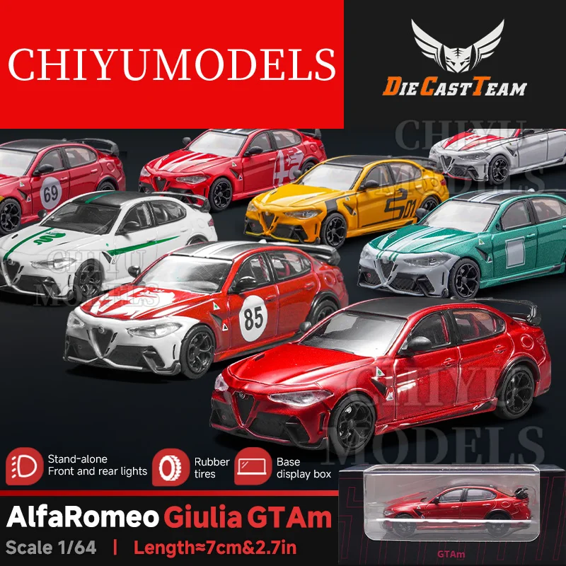 

DCT 1/64 Alfaromeo Giulia GTAm metal diecast cars collection models Toys For Boys