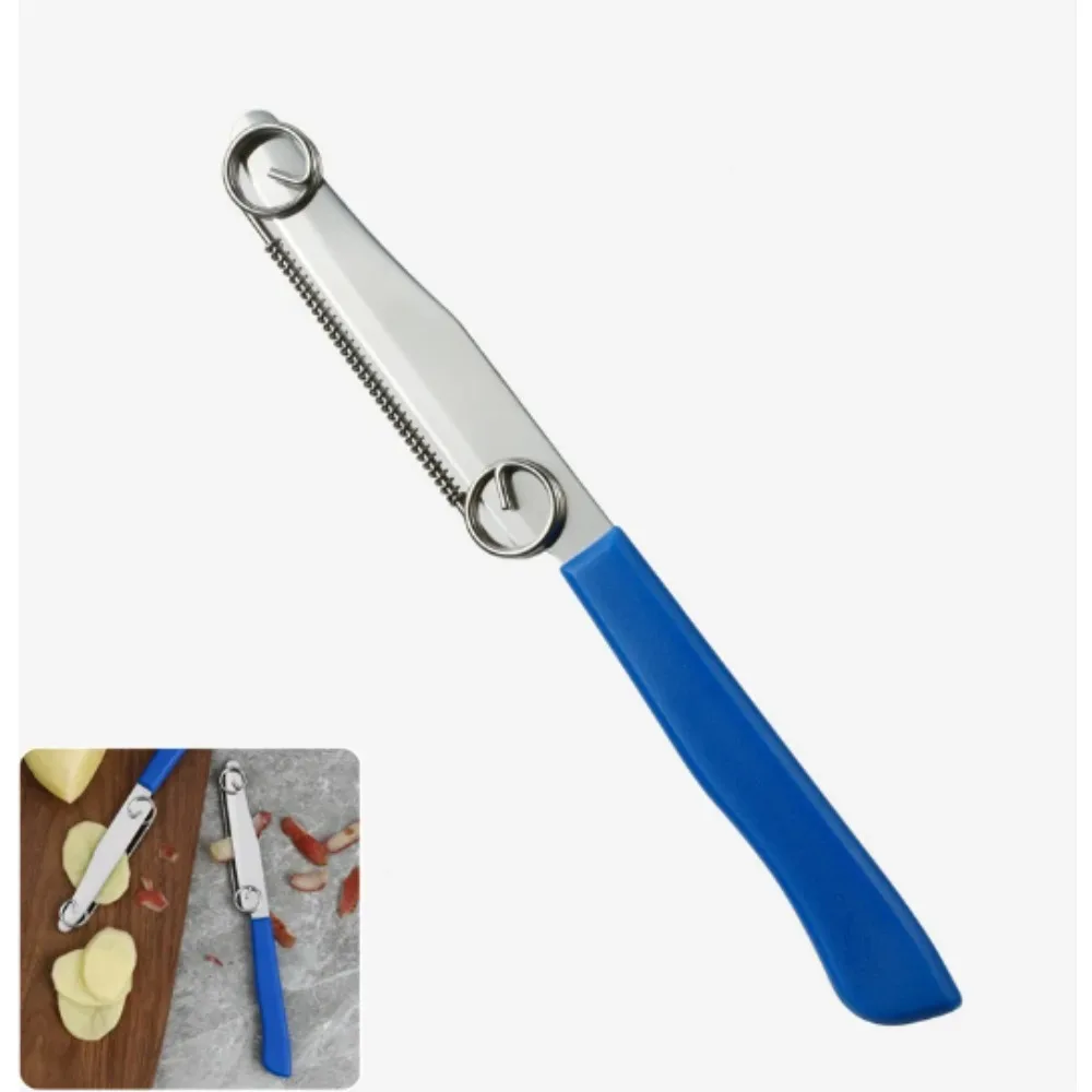 Descascador de facas de frutas com peeling fubção, faca portátil à prova de ferrugem, cabo confortável e resistente, ferramenta de corte de frutas em aço inoxidável