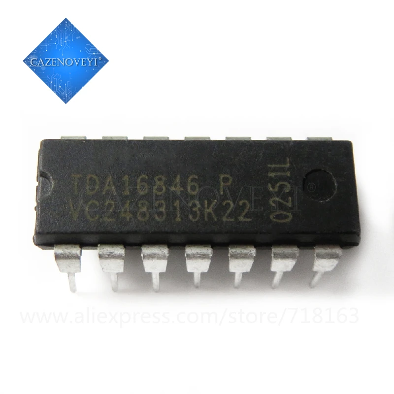 10pcs/lot TDA16846-2 P TDA16846P TDA16846 DIP-14 In Stock