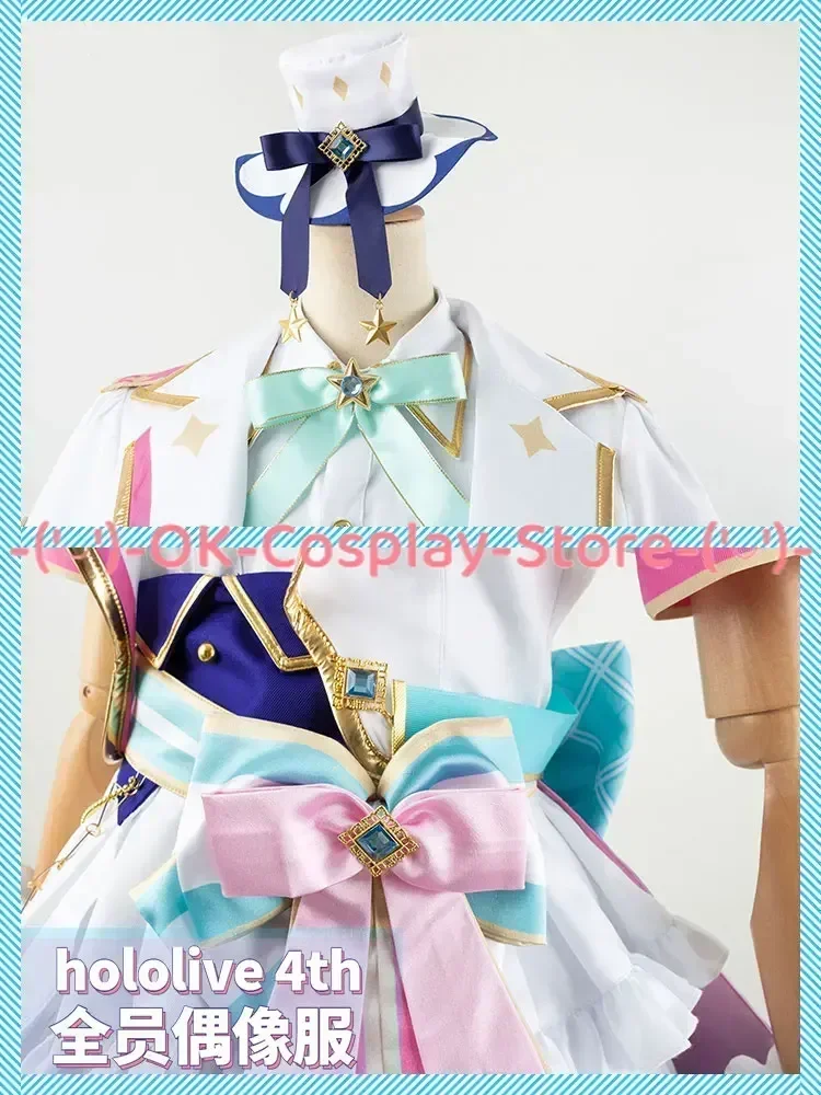 [Custom Made] Minato Aqua Hoshimachi Suisei Nakiri Ayame Cosplay Costume 4th Anniversary Dancing Dress All Members Cosplay Suit