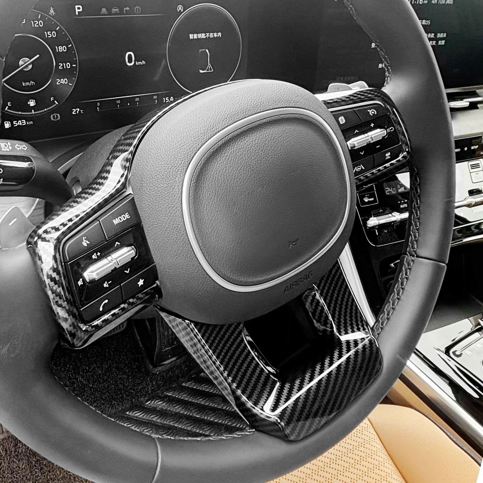 

Декоративная рамка на руль автомобиля для Kia Sorento MQ4 Carnival KA4