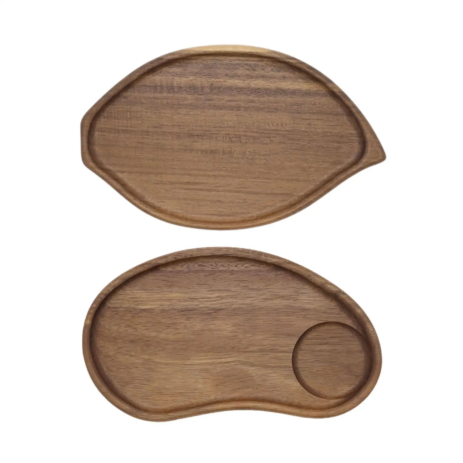 Wooden Tray Food Tray Cheese Board Dessert Plates Wooden Plate Dried Fruit Plate for Breakfast Home Cupcake Coffee Drinks