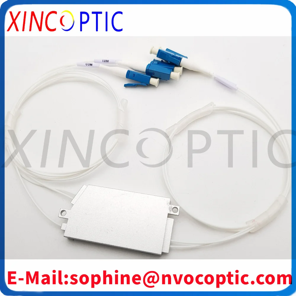 1*4 CCWDM Fiber Optic Multiplexer Module,LC/FCUPC Connector,4ch Compact 1310-1350-1470nm Mini CWDM Mux Demux Device