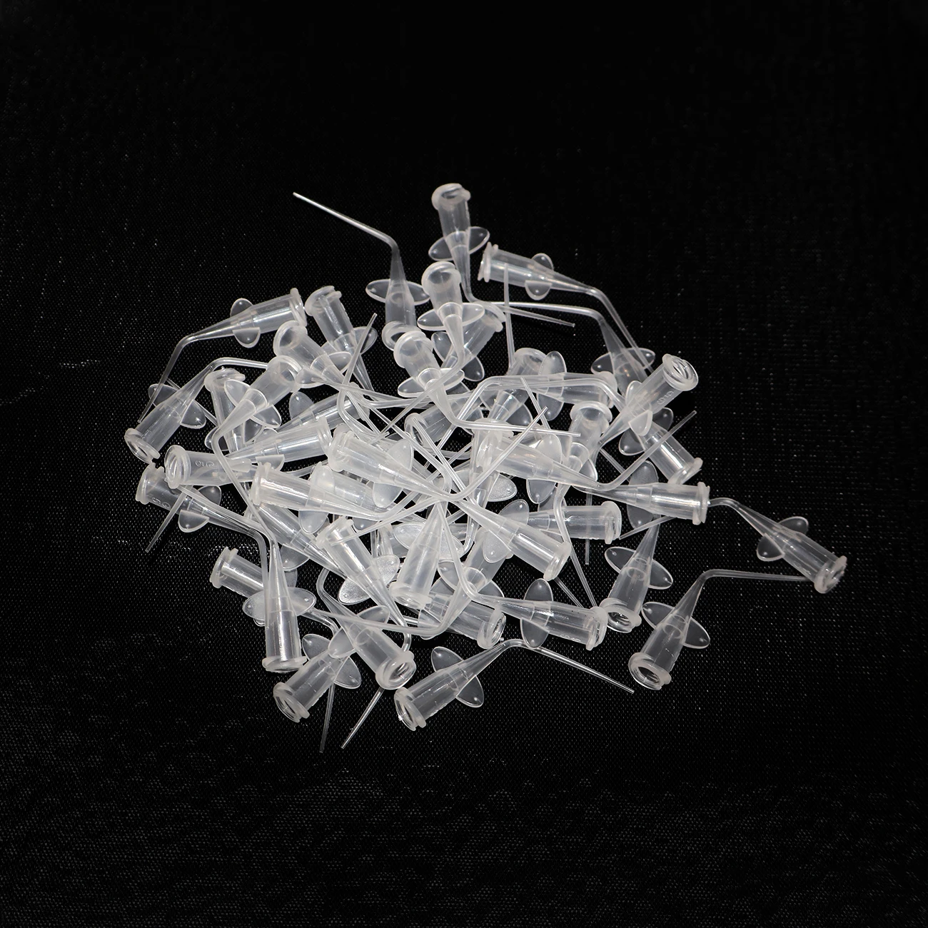 TJDent 50pcs/bag Dental Irrigation Syringe Tip Calcium Hydroxide Delivery Needle Tips PVC Dentistry Lab Materials Tools 0.25mm