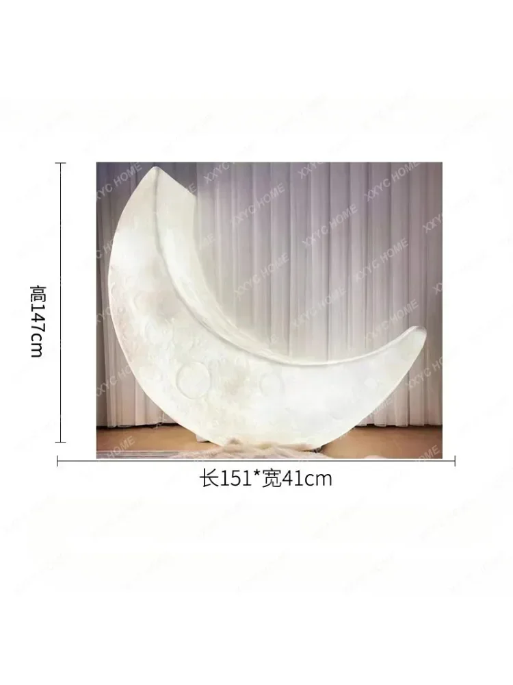 Moon Floor Lamp Recliner Living Room Decoration Advanced Atmosphere Bedroom Light-Emitting Chair