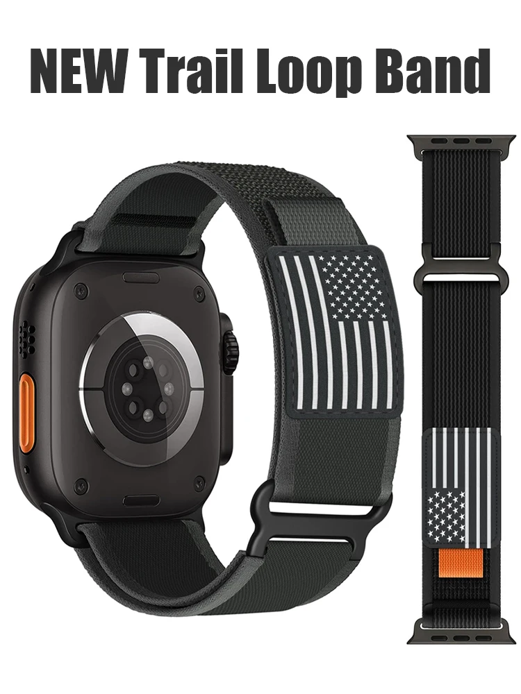 حزام لساعة أبل Ultra2 Ultra 3 Band 49mm 44mm 45mm 46mm 42mm نايلون تريل حلقة Correa سوار iWatch Series 10 11 9 8 7 SE #2
