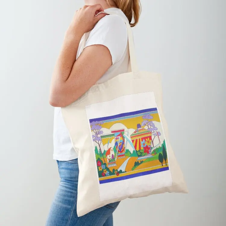 

A Clarice Cliff Tea-Party Tote Bag custom fabric bag sac pour femme Women's shopper Eco bag