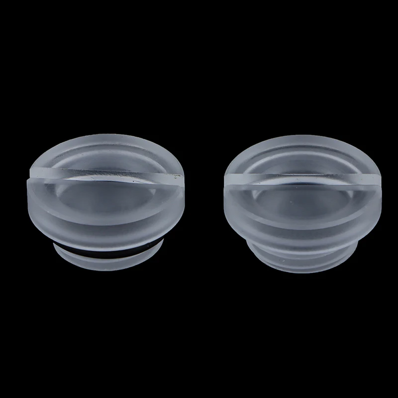 2pcs Frosted G1/4 Water Plug Matte Acrylic Water Stop Lock Seal Button Hand Twisting Water Cooling Fitting Transparent flat plug