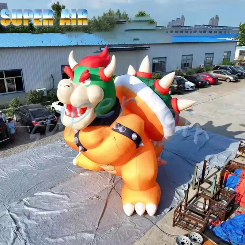 Modèle de dessin animé gonflable de rôle de jeu populaire, tortue dragon gonflable pour fête à thème