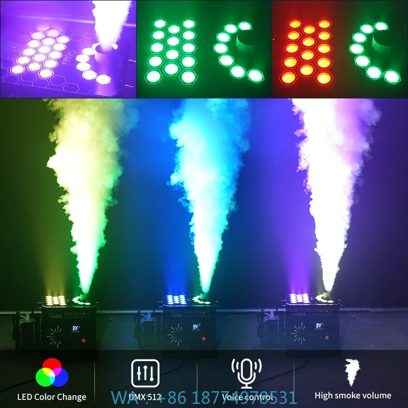 LED RGB 3in1 Air Gas Column Stage Effect Machine for Stage Concert Show 3500W Rainproof DMX512 CO2 Jet Smoke Fog Machine