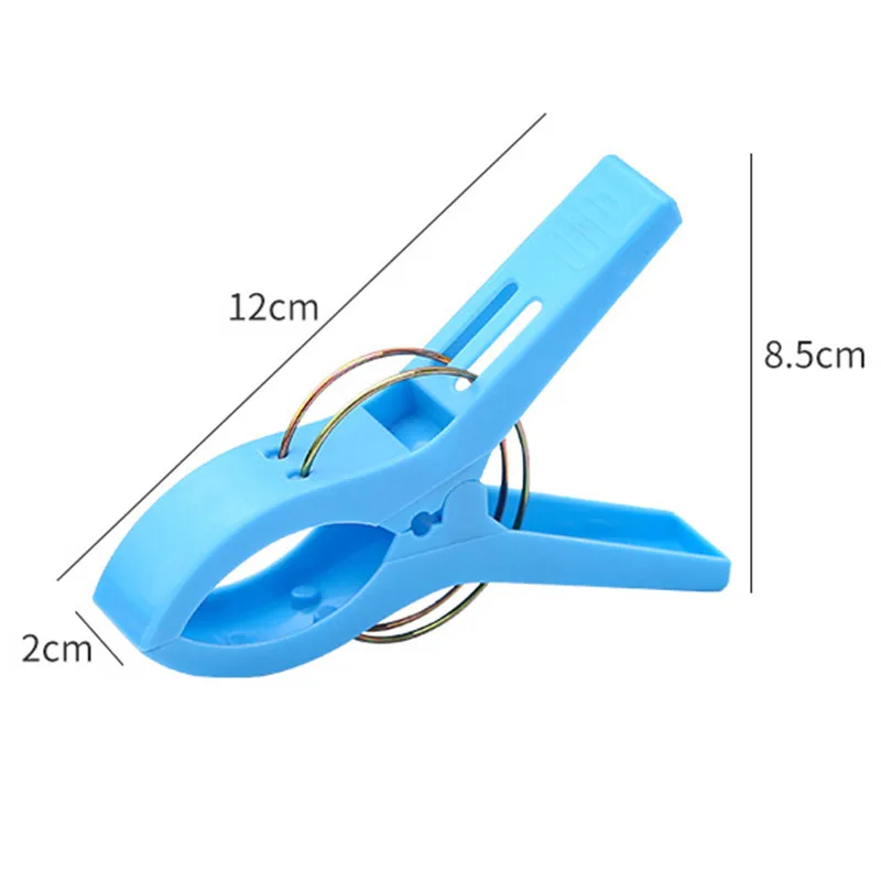 밝은 색상의 플라스틱 옷 클립, 비치 타월 페그, 빨랫줄 클립, 썬베드 가정용 옷장 보관 하이 퀄리티, 4 개